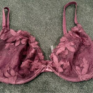 Victoria's Secret Lace Bra in Plum